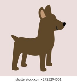Niedliches und einfaches Hunde-Logo