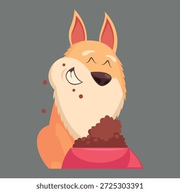 Logotipo de cão bonito e simples