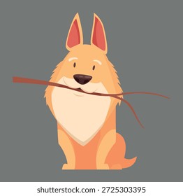 Niedliches und einfaches Hunde-Logo