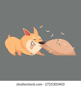 Cute and simple dog logo