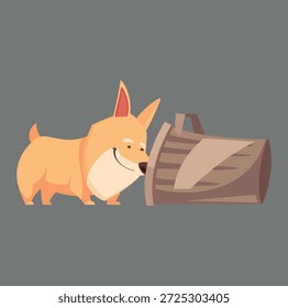 Niedliches und einfaches Hunde-Logo
