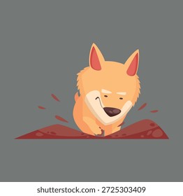 Niedliches und einfaches Hunde-Logo