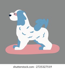 Lindo y simple perro logo