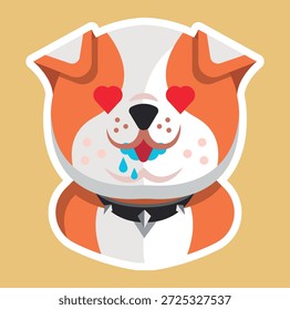 niedliches und einfaches Hunde-Logo