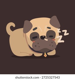Lindo y simple perro logo