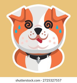 niedliches und einfaches Hunde-Logo