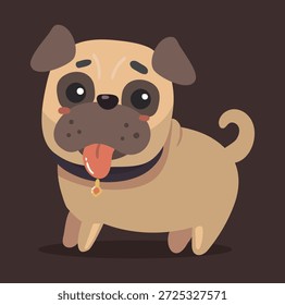 Lindo y simple perro logo