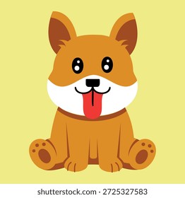 niedliches und einfaches Hunde-Logo
