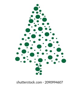 Un simple garabato en el árbol de Navidad