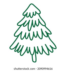 Schmaler Weihnachtsbaum