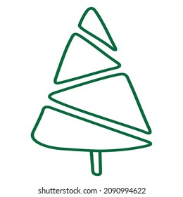 Un simple garabato en el árbol de Navidad