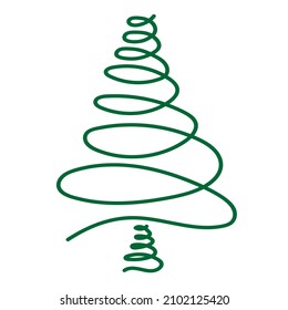 Un simple garabato en el árbol de Navidad
