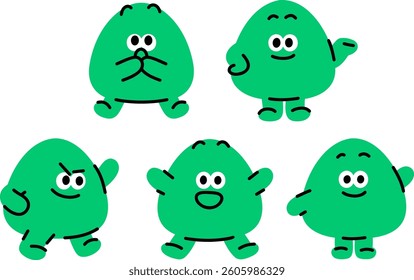 Cute and simple figure character