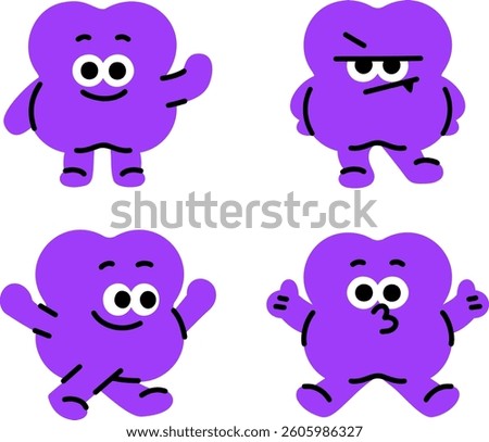Cute and simple figure character