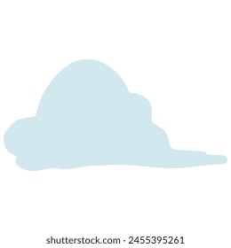 Cute and simple frame in the shape of a cloud