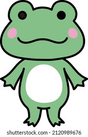 Cute and simple frog illustration