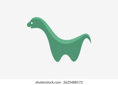 Cute simple funny dino logo