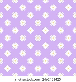 Cute simple girly seamless pattern white flowers