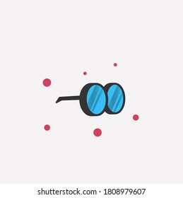 cute and simple glasses icon
