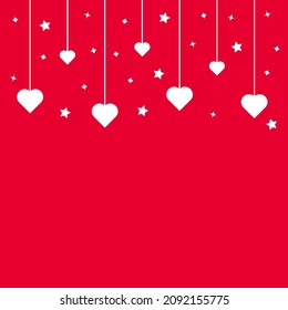 A cute and simple heart and star frame.