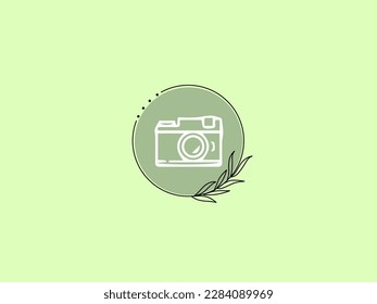 Cute and simple icon with the green mint theme