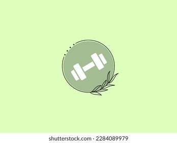Cute and simple icon with the green mint theme