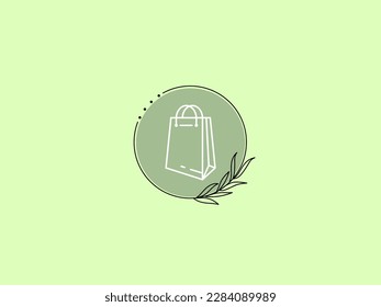 Cute and simple icon with the green mint theme