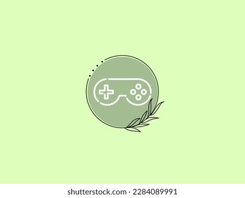 Cute and simple icon with the green mint theme