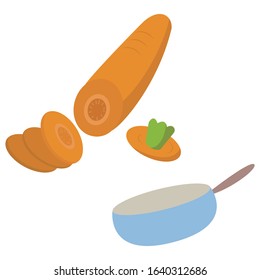 
Cute and simple illustration of carrot