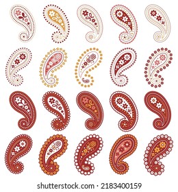 Cute and simple paisley material collection,