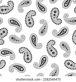 Cute and simple paisley seamless pattern,