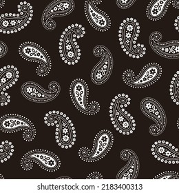 Cute and simple paisley seamless pattern,