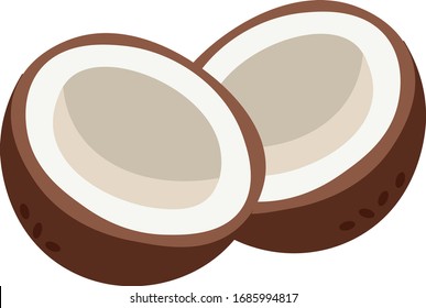 Cute Simple Pastel Coconut Graphics