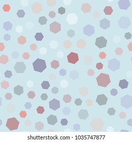 Cute simple pastel color pattern for childish textile.Trendy color rhombus seamless vector background for banner or card.