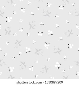 Cute simple pattern with small scale flowers. Shabby chic style. Floral seamless background for textile or book covers, manufacturing, wallpapers, print, gift wrap and scrapbooking.