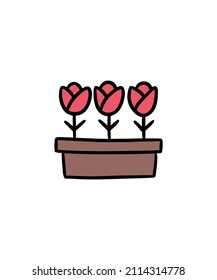 Cute and simple plant vector drawing