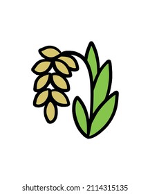 Cute and simple plant vector drawing