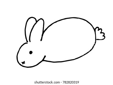 Cute simple rabbit