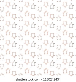 Cute simple seamless turtle pattern