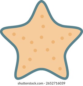 Nette und einfache Starfish-Illustration