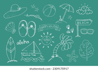 Cute Simple Summer Doodle Collection