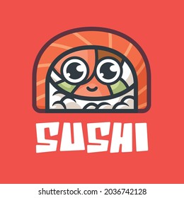 Cute simple sushi mascot design
