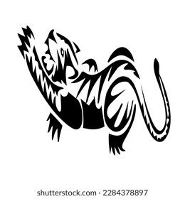 cute simple tiger jump design
