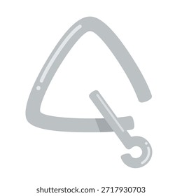 Lindo y simple triángulo material de ilustración