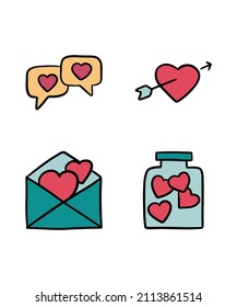 Cute and simple valentines day vectors