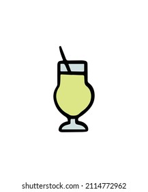 Cute and simple vector cocktail drawings