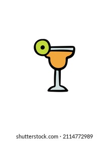 Cute and simple vector cocktail drawings