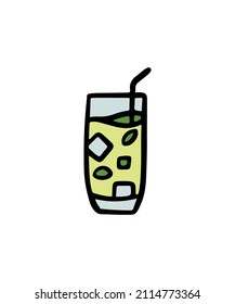 Cute and simple vector cocktail drawings