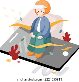 Cute and simple vector illustration