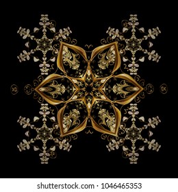 Cute, simple vector snowflakes for postcard and poster graphic design for textile, wrapping paper, hand drawn style christmas winter backgrounds. Vector sketch. Winter doodles hand drawn snowflake.